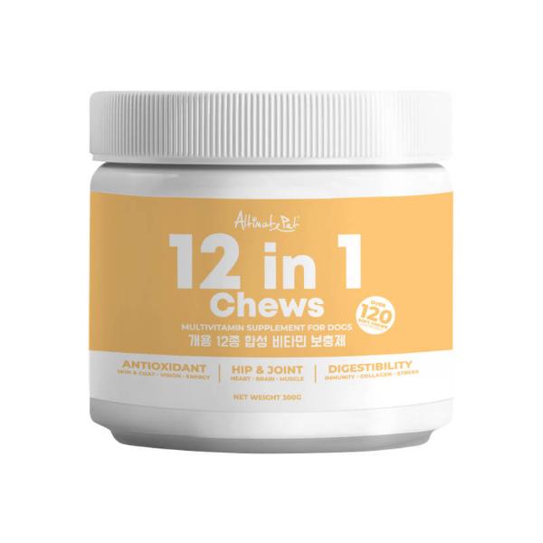 12 IN 1 CHEWS MULTIVITAMIN SUPPLEMENT FOR DOGS 300g 