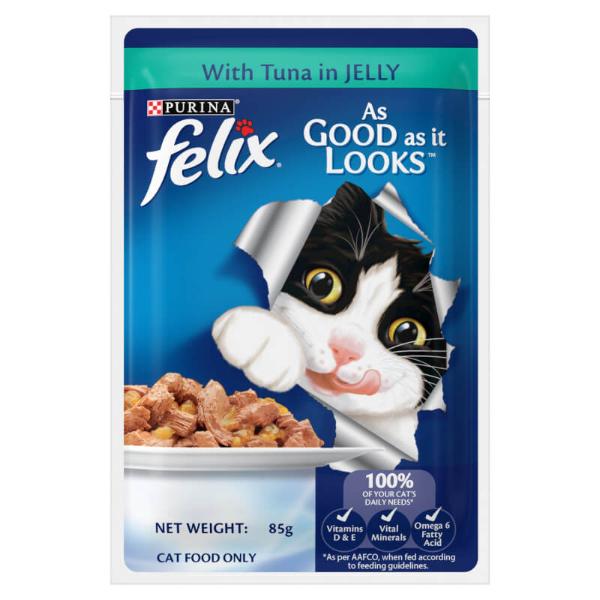 ADULT WITH TUNA IN JELLY 85g 