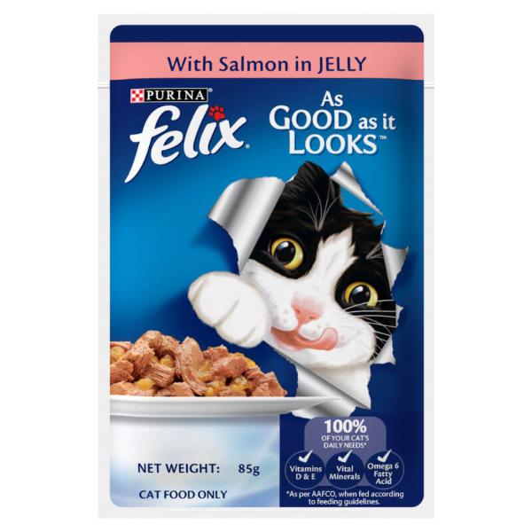 ADULT WITH SALMON IN JELLY 85g 