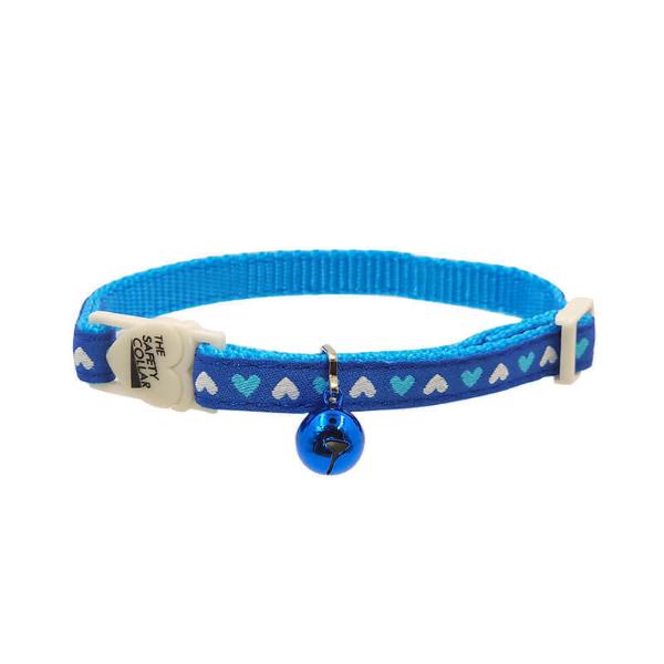 CAT COLLAR-HEART (BLUE) (10mmx30cm) 