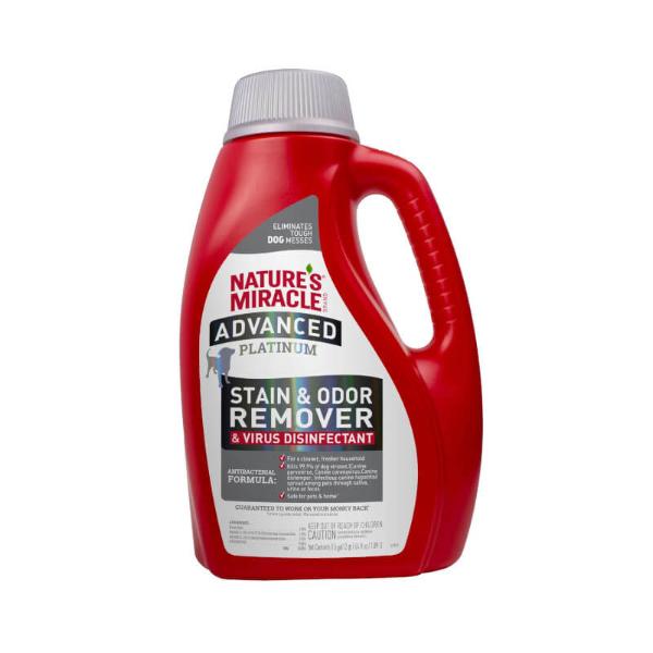 ADVANCED PLATINUM STAIN AND ODOR REMOVER & VIRUS DISINFECTANT ELIMINATOR - DOG 64oz 