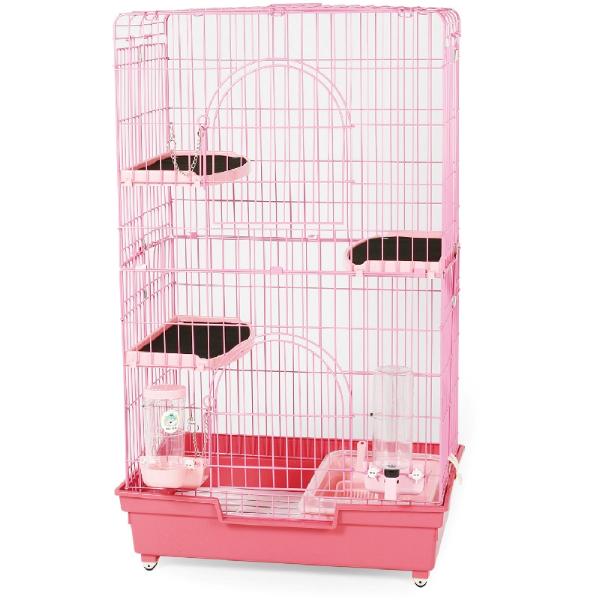 CAT CAGE WITH 3 BOARDS (PINK) (SET) 