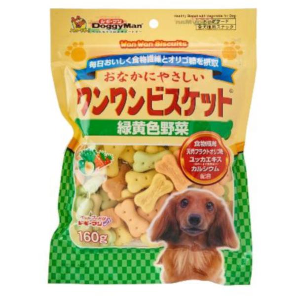 BOWWOW BISCUIT - BISCUIT GREEN & YELLOW VEGETABLE 160g 