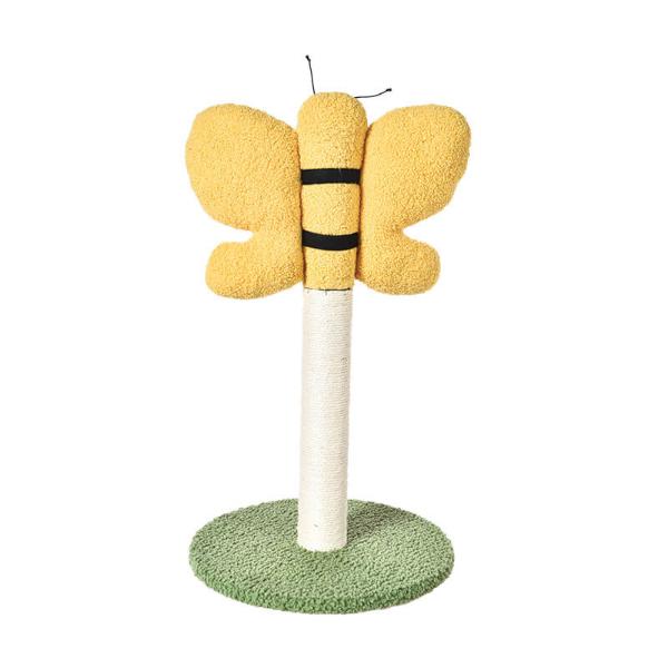 BUTTERFLY SCRATCHER (YELLOW/GREEN) (35x35x60cm) 