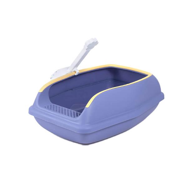 CAT LITTER BOX  WITH CAT SCOOP (28x48x22cm) (PURPLE) 