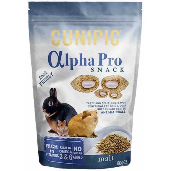 ALPHA PRO SNACK MALT (ANTI - HAIRBALL) 50g 