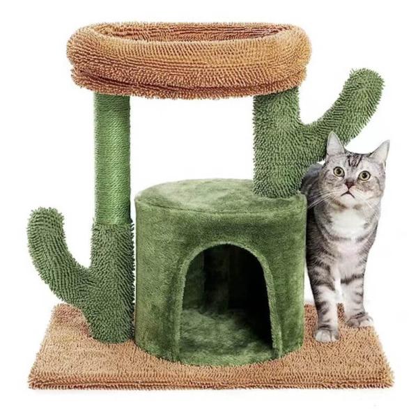 CACTUS CAT TREE WITH HOUSE TREE (60x40x62cm) 