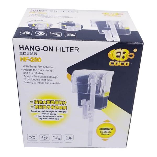 HANG ON FILTER (350L/H, 4W,<40cm TANK SIZE) 