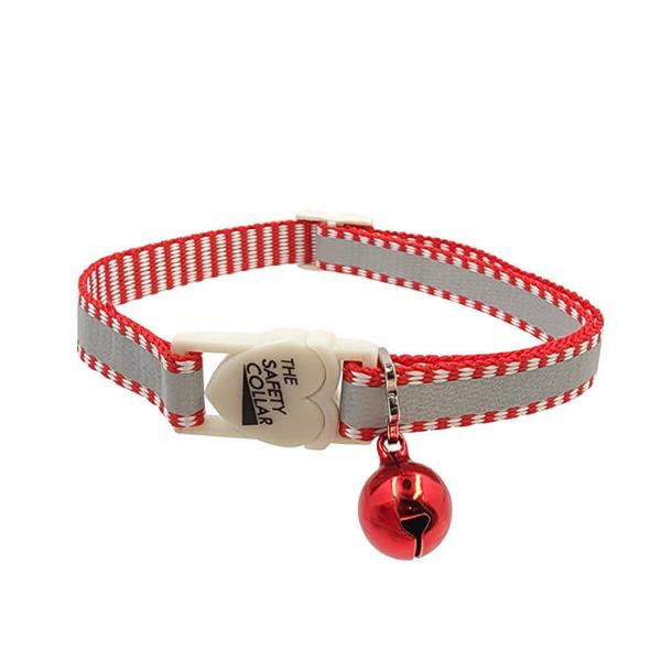 CAT COLLAR-PLAIN REFLECTIVE (RED)(10mmx30cm) 