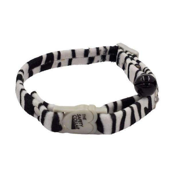 CAT COLLAR - ZEBRA PRINT (10mmx20-30cm) 