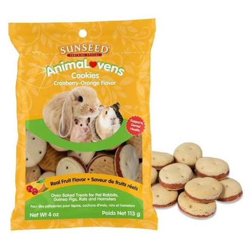 ANIMALOVENS COOKIES - CRANBERRY/ORANGE FLAVOUR (OVEN BAKED) 113g 