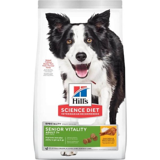 CANINE ADULT 7+SENIOR VITALITY 21.5lbs 