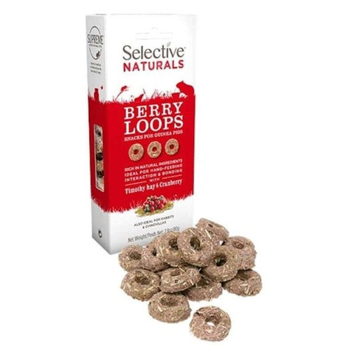 BERRY LOOPS WITH TIMOTHY HAY AND CRANBERRY 80g 