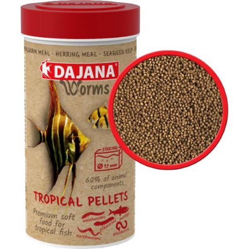 WORMS - TROPICAL PELLETS SOFT 50g (100ml)