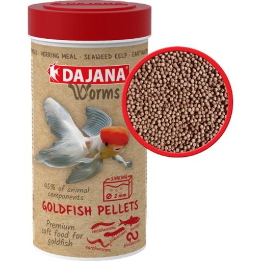 WORMS - GOLDFISH PELLETS SOFT 115g (250ml)