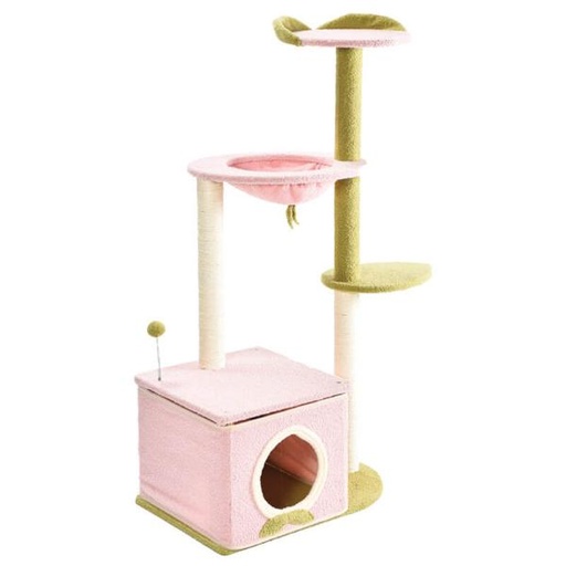 4 TIER WITH HOME & REST & TEASER (PINK) 60x40x121cm 