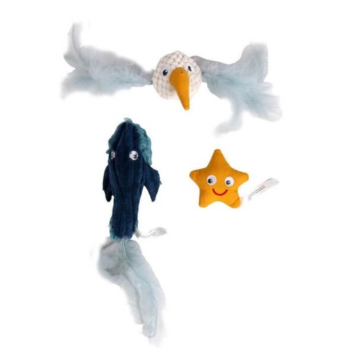 BY THE SEA WHALE SEAGULL STAR (3pcs) 