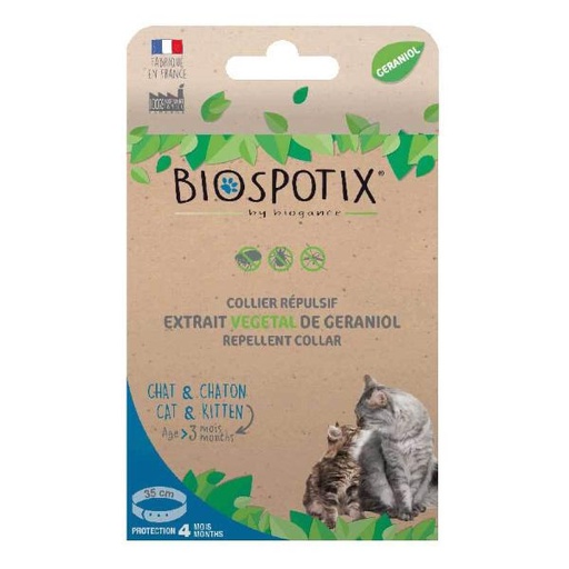 BIOSPOTIX COLLAR FOR CAT/KITTEN (FLEA/TICK) 35cm 