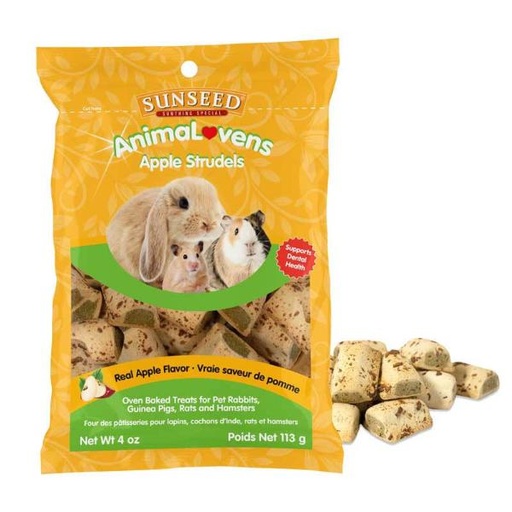 ANIMALOVENS APPLE STRUDELS (OVEN BAKED) 113g 