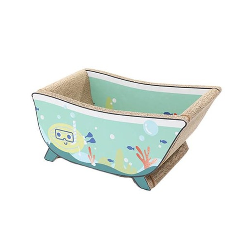 CAT SCRATCHING BOARD BATHTUB (GREEN) (55X30.5X26cm) 