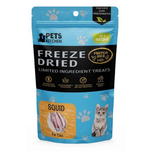 (CAT) FREEZE DRIED WHOLE SQUID TREATS 40g 