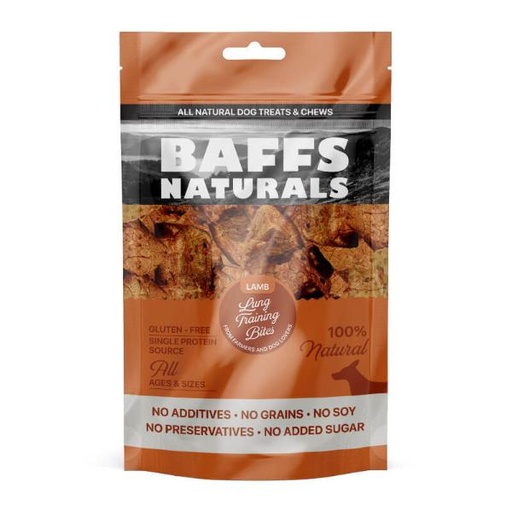 AIR DRIED LAMB LUNG TRAINING BITES 100g 