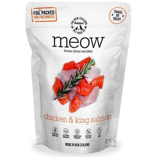 CAT FREEZE DRIED RAW CHICKEN & KING SALMON TREATS 50g 