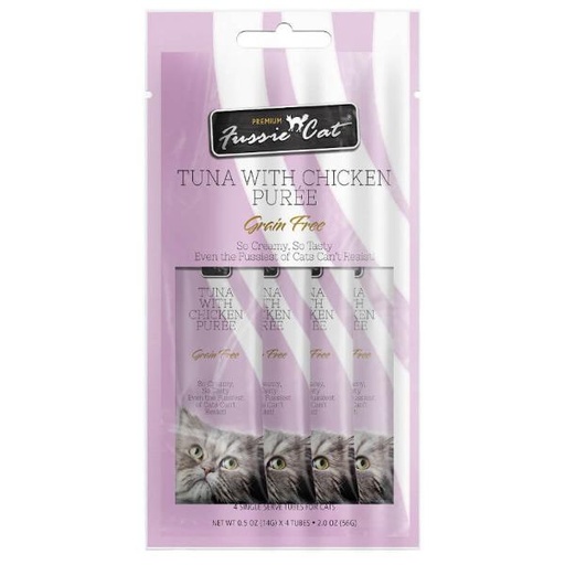 CAT PUREE PREMIUM TUNA WITH CHICKEN 14g x 4TUBES 