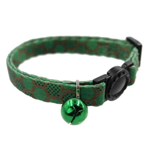 CAT COLLAR - HEXICON (GREEN) (EXTRA SMALL) (10mmx21-35cm) 