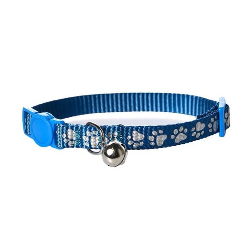 CAT COLLAR WITH PAW PRINT (BLUE) (10mmx32cm) 