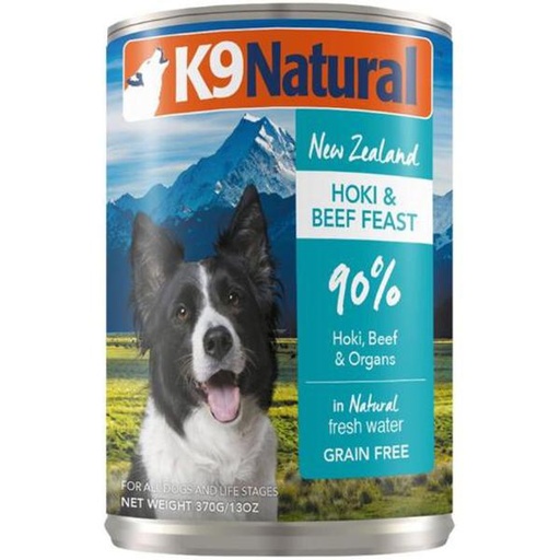 CANNED BEEF & HOKI 370g 