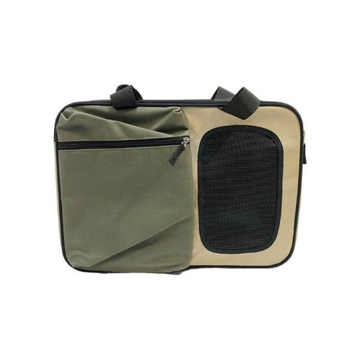 CARRIER (GREEN WITH BEIGE & BLACK) (<8kg) (43x20x32cm) 